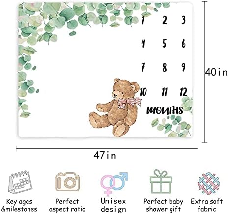 ผ้าห่ม MTMETY BABY MITESTLY MITESTLY, ใบสีเขียวหมีหมีเด็กทารกของขวัญเด็ก, การตกแต่งสถานรับเลี้ยงเด็กอาบน้ำเด็ก