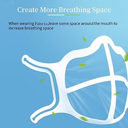 Osgoo Silicone Face Bracket 5pcs, กรอบการสนับสนุนด้านใน 3 มิติ, ถ้วยหายใจช่วยให้เนื้อผ้าออกจากปากเพื่อสร้างพื้นที่มากขึ้นสำหรับการหายใจที่สะดวกสบาย,