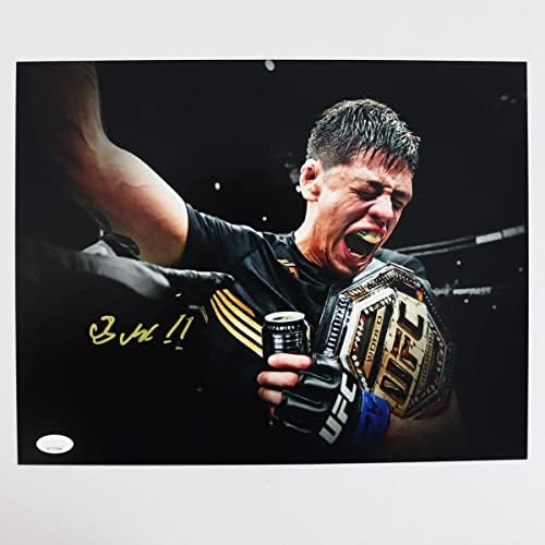 Brandon Moreno เซ็นชื่อภาพถ่าย 11 × 14 UFC Champ - COA JSA - ภาพถ่าย UFC ที่มีลายเซ็นต์