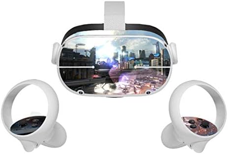 ฟิล์มนิยาย Oculus Quest 2 Skin VR 2 ชุดหูฟังและคอนโทรลเลอร์สติกเกอร์อุปกรณ์เสริมรูปลอก
