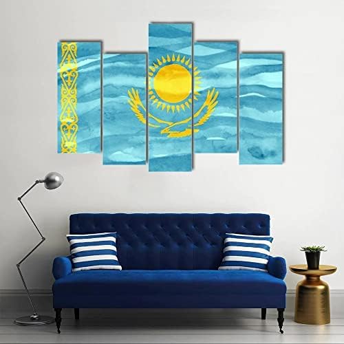 Ergo Plus ธงของ Kazakhstan Wall Art ที่สวยงามน่าทึ่ง