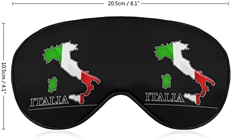 แผนที่ธงของอิตาลีหน้ากากนอนหลับสบายตาผ้าตาตัดผ้าตาตัดตา