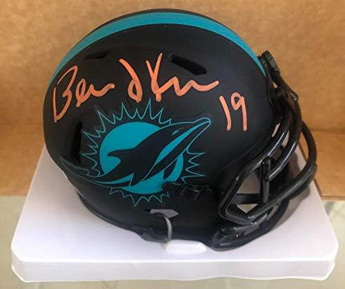 Bernie Kosar Miami Dolphins ลงนามใน Mini Helmet JSA พยาน