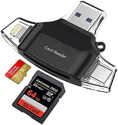 BoxWave Smart Gadget เข้ากันได้กับ Teslong NTS500B - เครื่องอ่านการ์ด Allreader SD, เครื่องอ่านการ์ด MicroSD