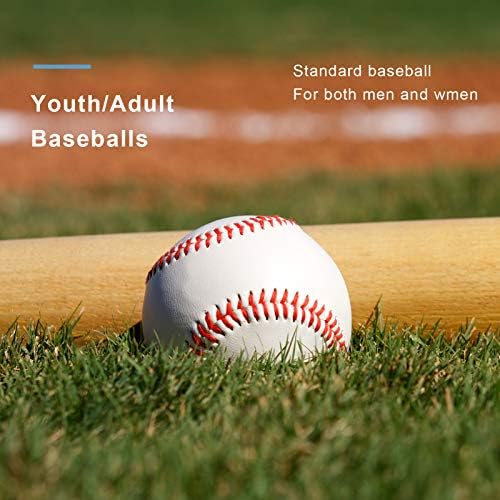 เบสบอล 12 บอลแพ็คฝึกเบสบอลสำหรับเด็ก/เยาวชนเบสบอล 9 นิ้วสำหรับการขว้างขว้างลายเซ็นต์ที่ไม่มีเครื่องหมายเบสบอล