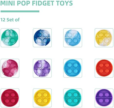 Narsen Mini Pop Fidget Fidget ของเล่น Push Bubble Sensory Fidget Toy, Mini Pop Fidget Toy สำหรับเด็กและผู้ใหญ่ของขวัญบรรเทาความเครียดสำหรับเด็กชายและเด็กหญิง